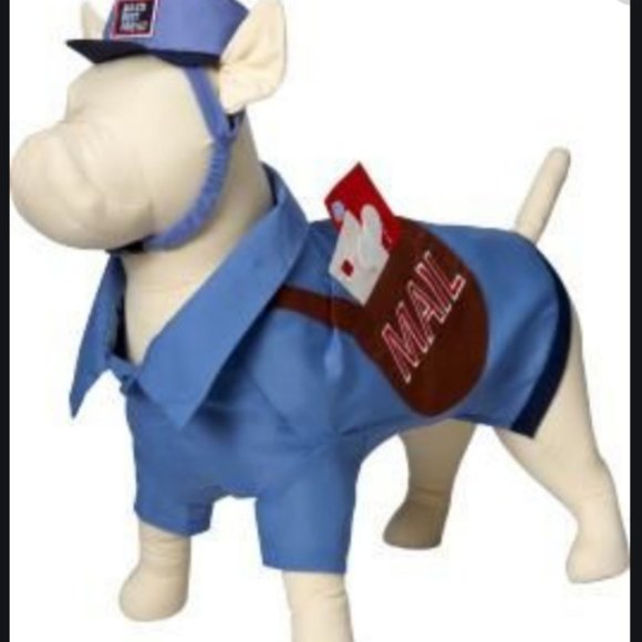 Mailman delivery dog cat pet costume outfit size medium nwt - Picture 2 of 3